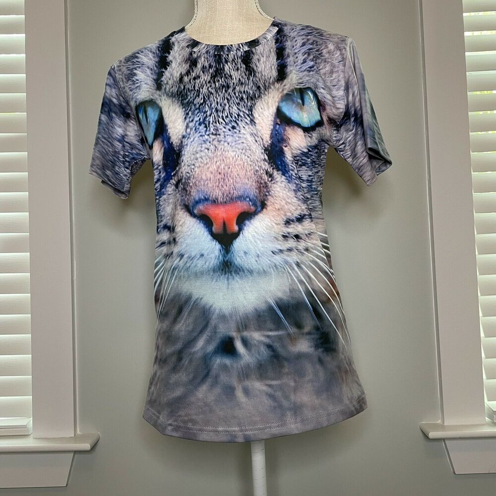 Mr. 1991 Inc & Miss Go Kitty Cat Double Sided Graphic Shirt Size Medium - Picture 4 of 9
